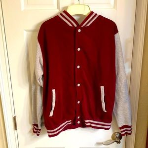 Large varsity jacket